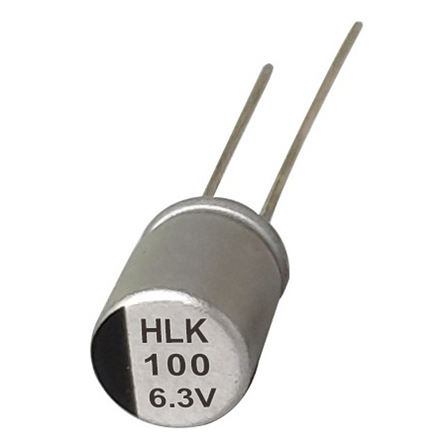 HLK 120 ° C Høytemperatur, lav ESR-radial polymeraluminium elektrolytisk kondensator