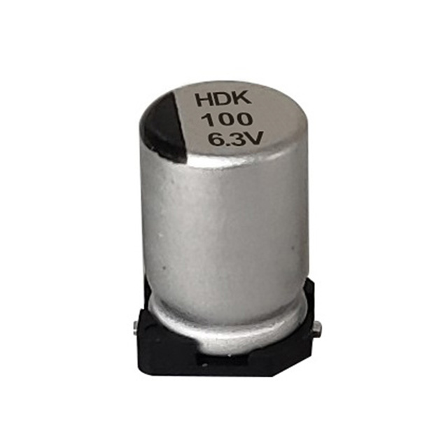 HDK høye temperatur, høyfrekvent overflatepolymeraluminium elektrolytisk kondensator