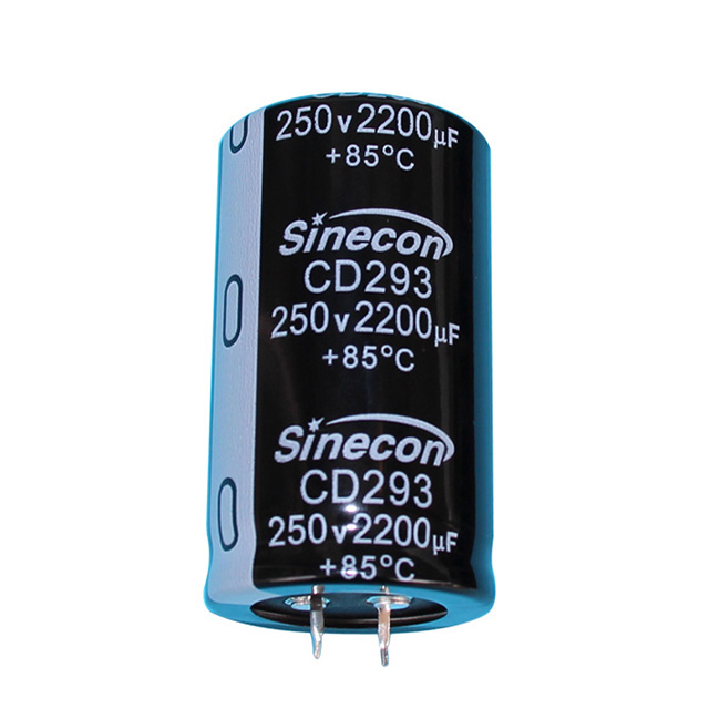 CD293 Høy krusning Standard snap-in aluminium elektrolytisk kondensator CD293 Høy krusning Standard snap-in aluminium elektrolytisk kondensator